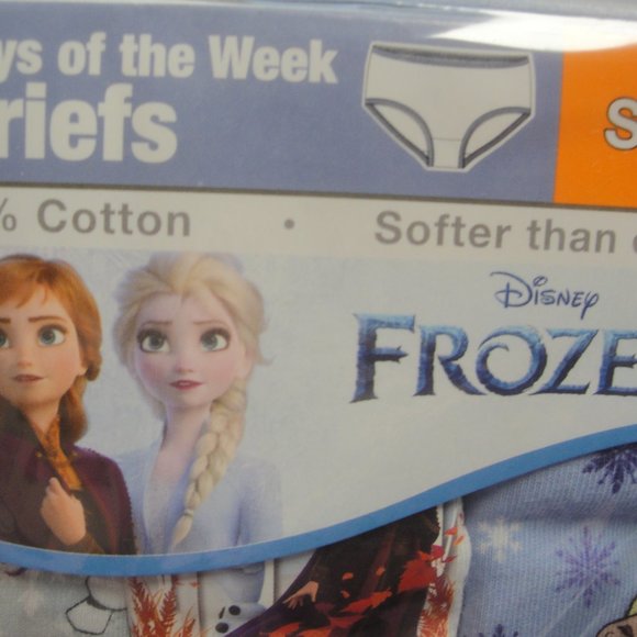 Disney Frozen Theme 7 Day of the Week Panties  Size 6 - Picture 5 of 5
